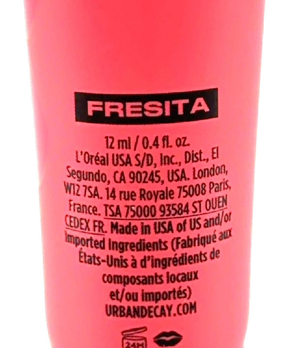 Urban Decay FRESITA Lip Toy Stained Glossing Oil, size 12ml — care label