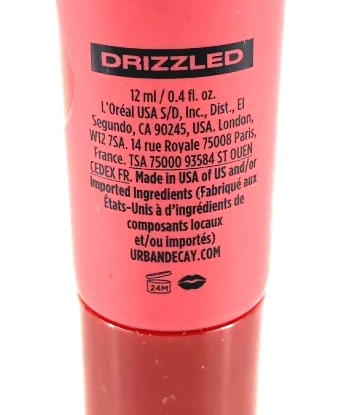 Urban Decay DRIZZLED Lip Toy Stained Glossing Oil, size 12ml — care label