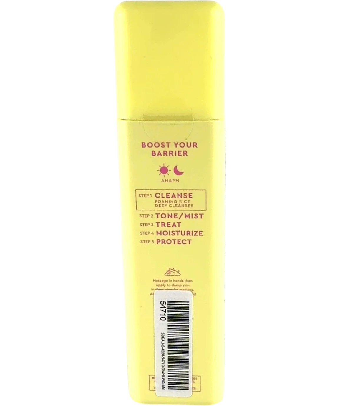 BYOMA FOAMING RICE DEEP CLEANSER, size 175ml — back