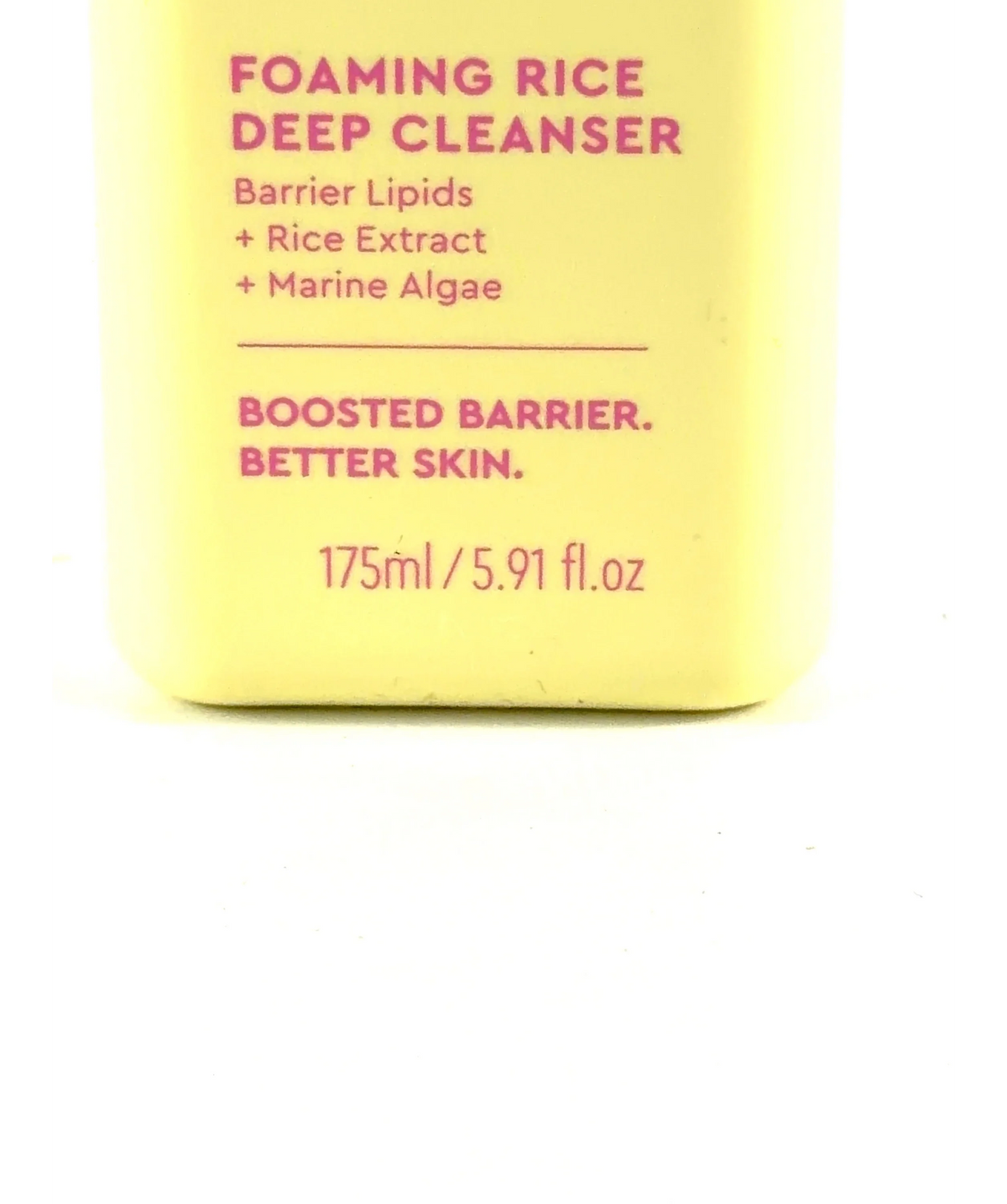 BYOMA FOAMING RICE DEEP CLEANSER, size 175ml — care label