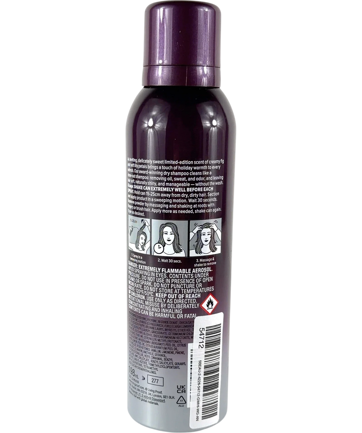Living Proof frosted fig Perfect hair Day advanced clean dry shampoo frosted fig limited edition, size 198ml — back
