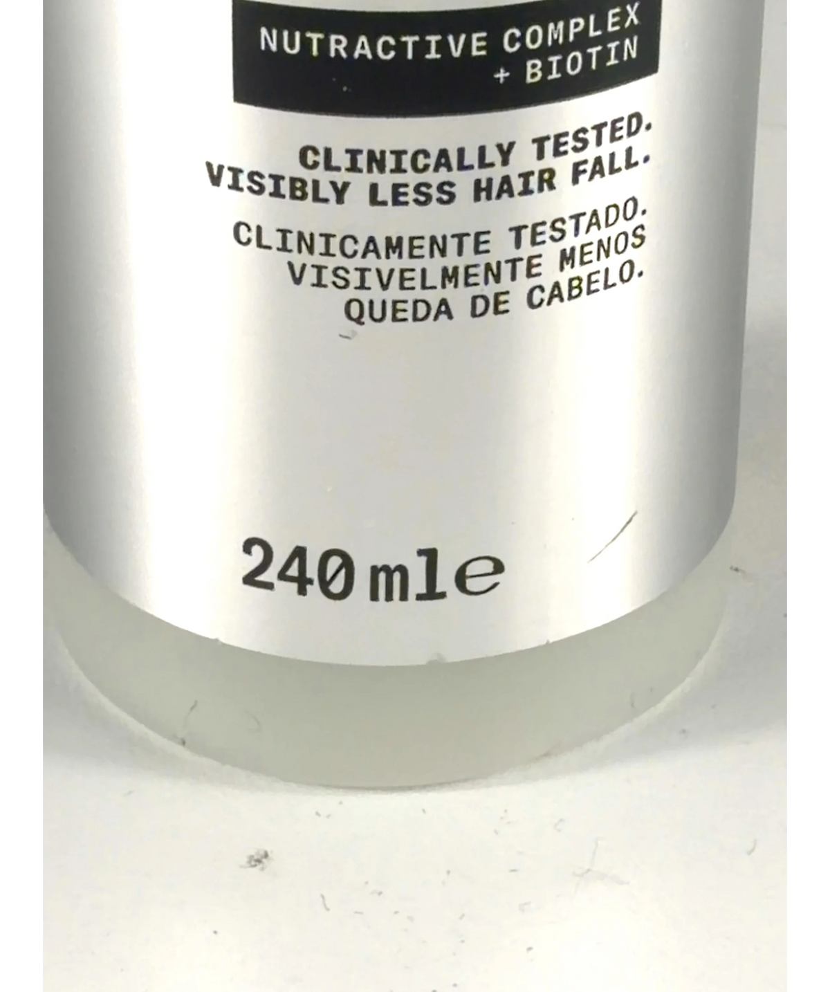 Nioxin hair fall defense shampoo, size 240ml — care label