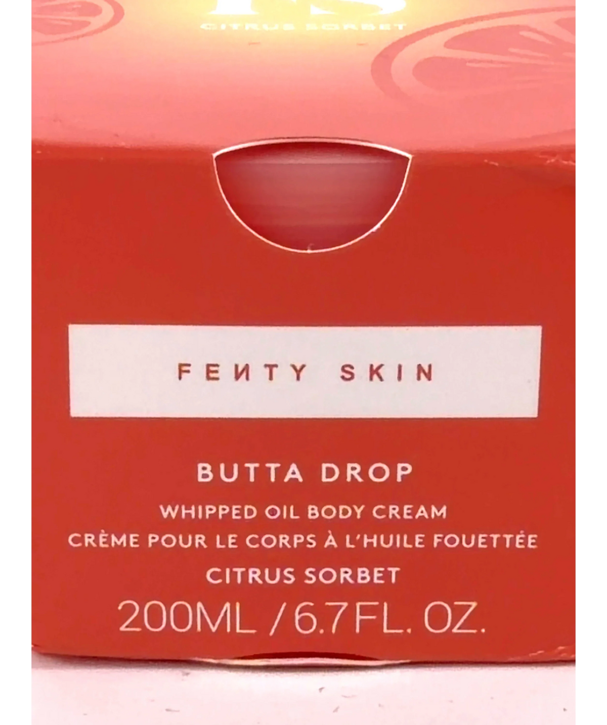 Fenty Butta Drop Whipped Oil Body Cream, size 200ml — label