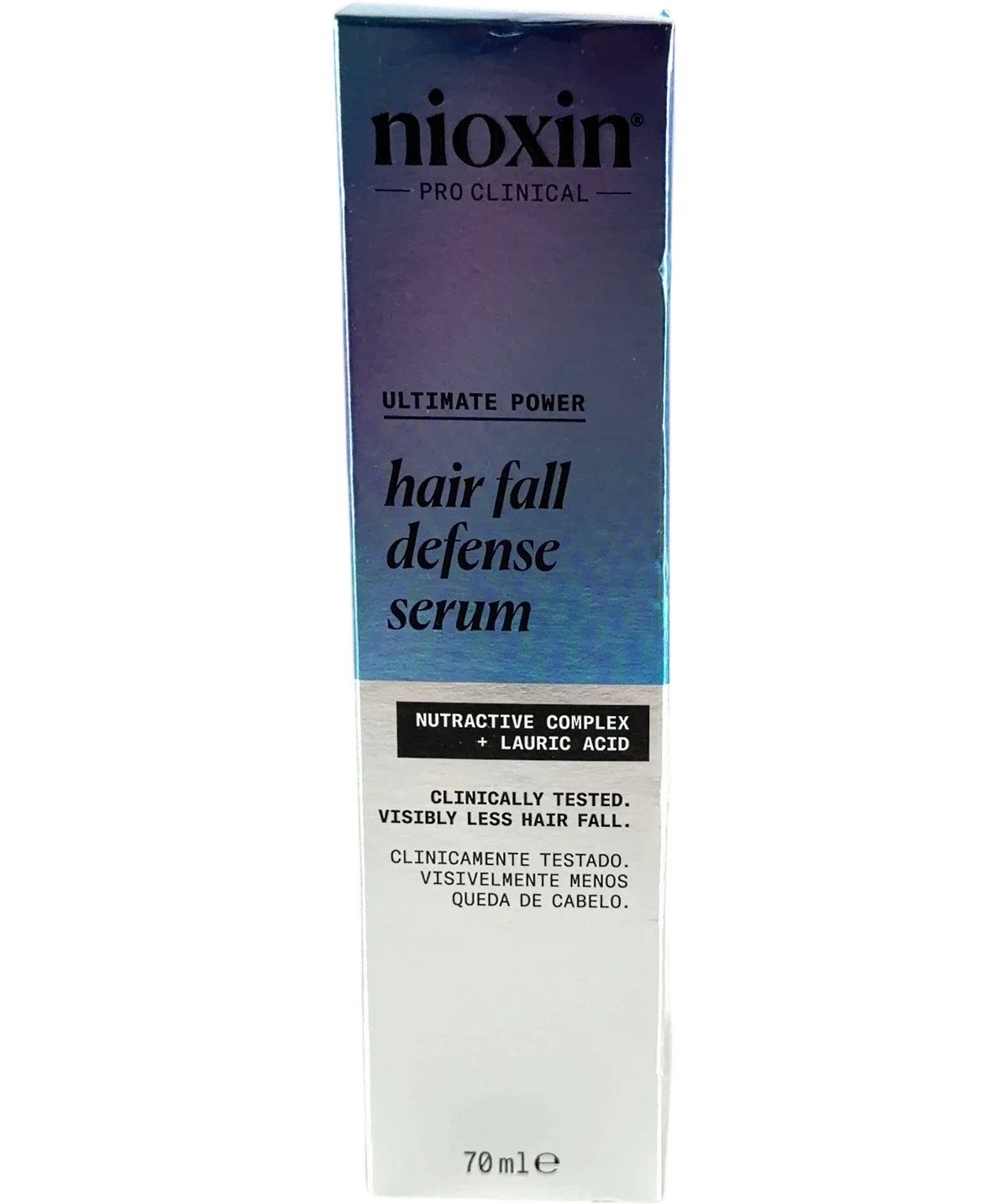 Nioxin hair fall defense serum, size 70ml — front