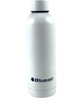 Blueair White promotional stainless steel vacuum water bottle — front