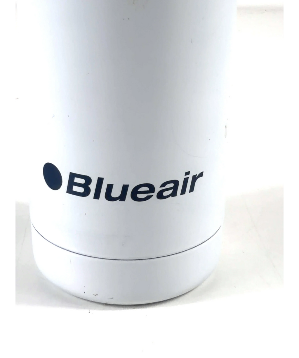 Blueair White promotional stainless steel vacuum water bottle — detail