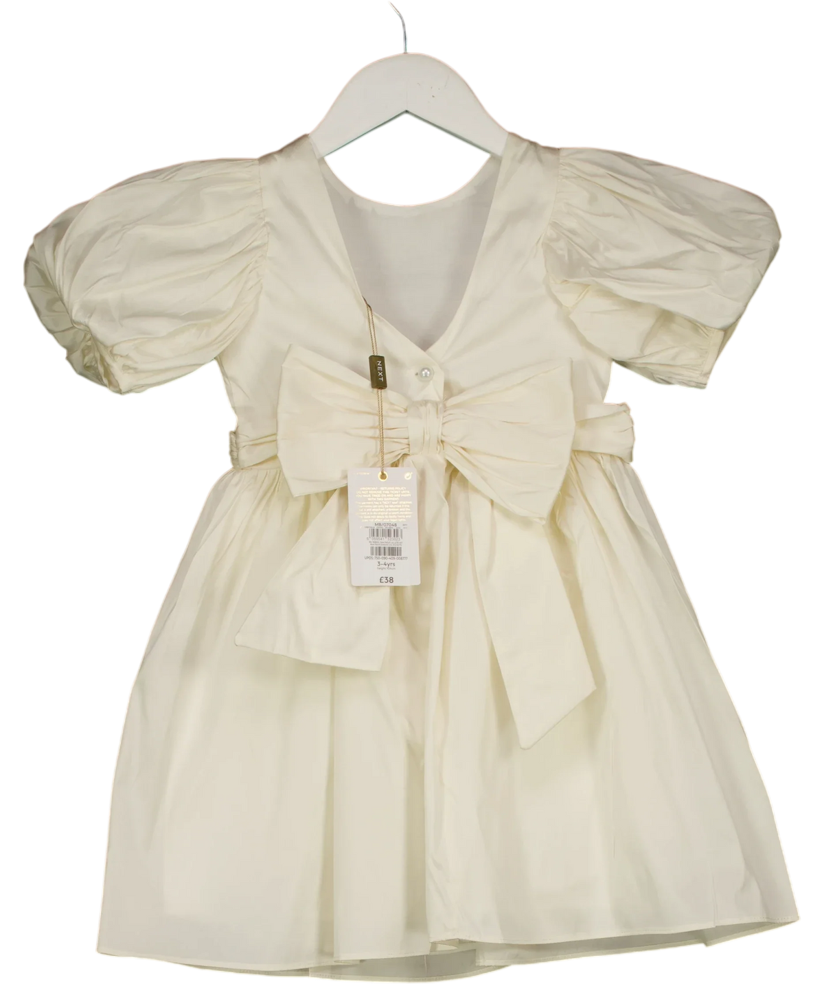 Next ivory Colour, size 3 Years — back
