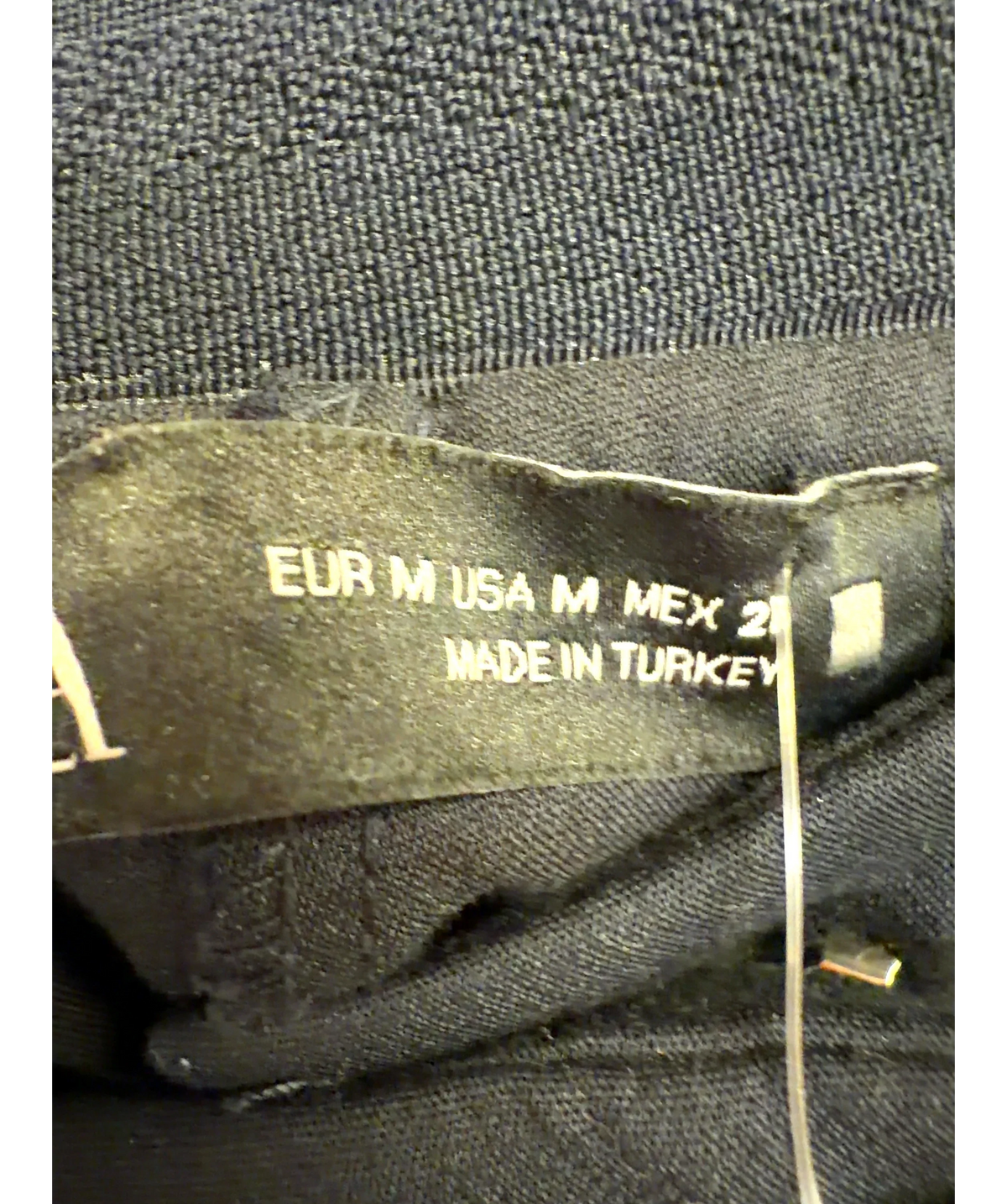 ZARA Black Colour, size UK M — care label