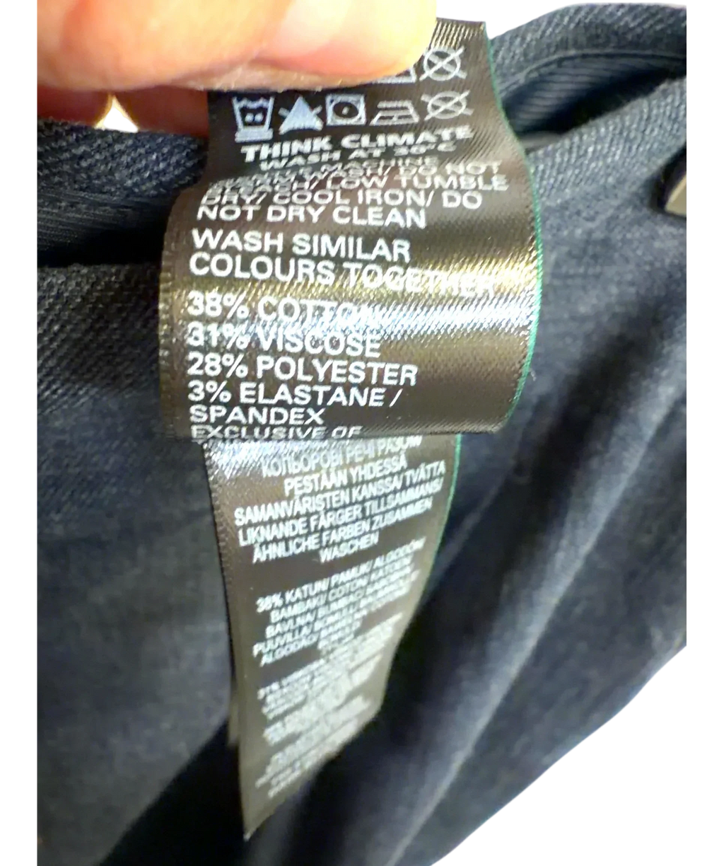 M&S navy Colour, size UK 12 — fabric detail
