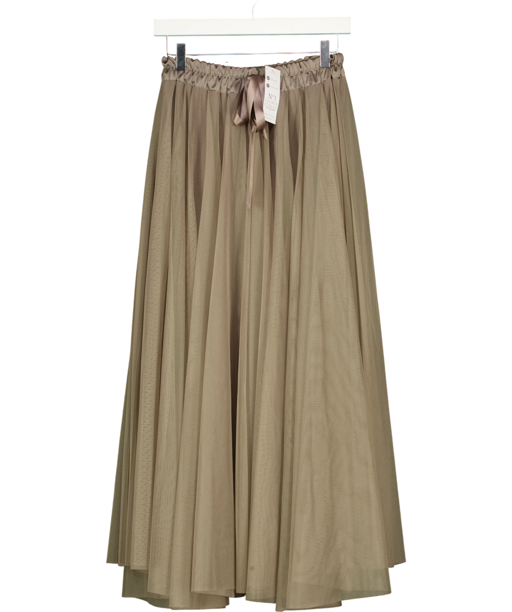 No 1 George Street taupe Tulle Skirt Mink — front