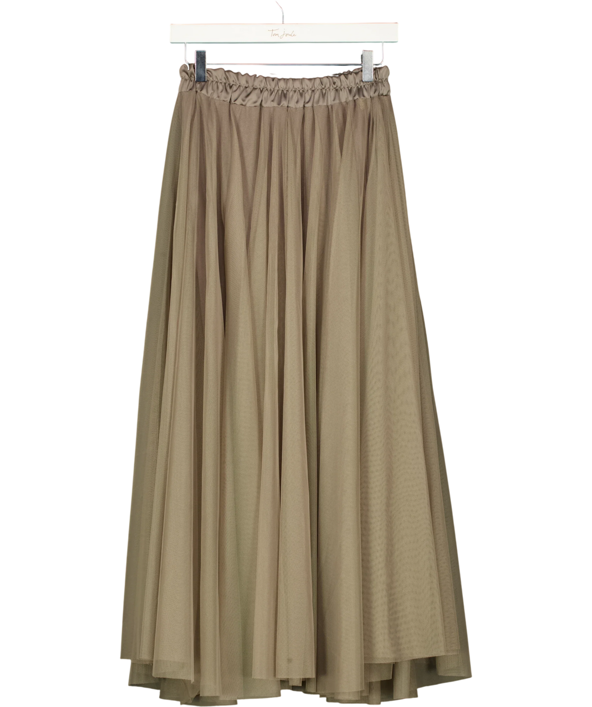 No 1 George Street taupe Tulle Skirt Mink — back