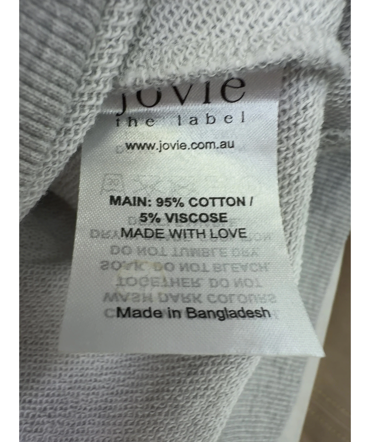Jovie the Label Grey Colour, size UK 10 — label