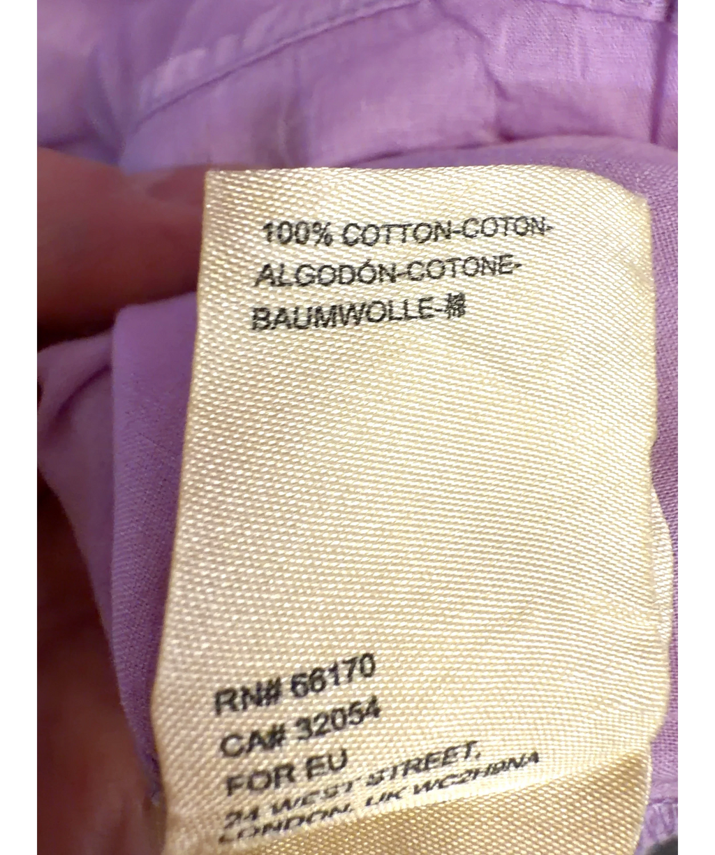 Anthropologie lilac Colour, size UK L — label