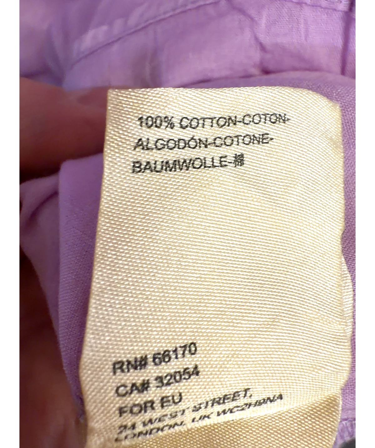 Anthropologie lilac Colour, size UK L — label