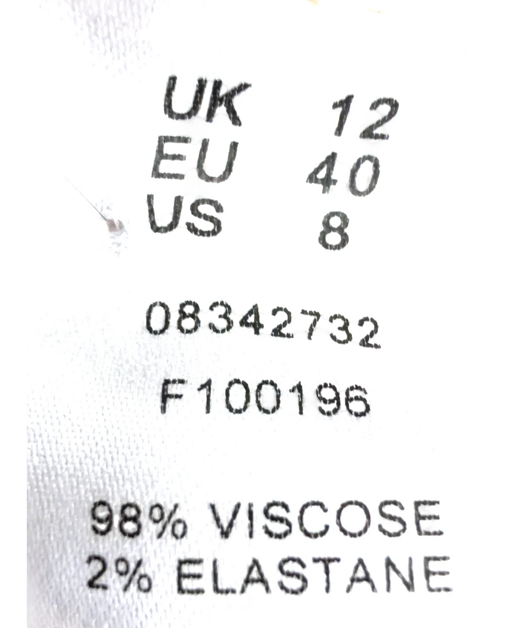 ASOS Beige Colour, size UK 12 — fabric detail