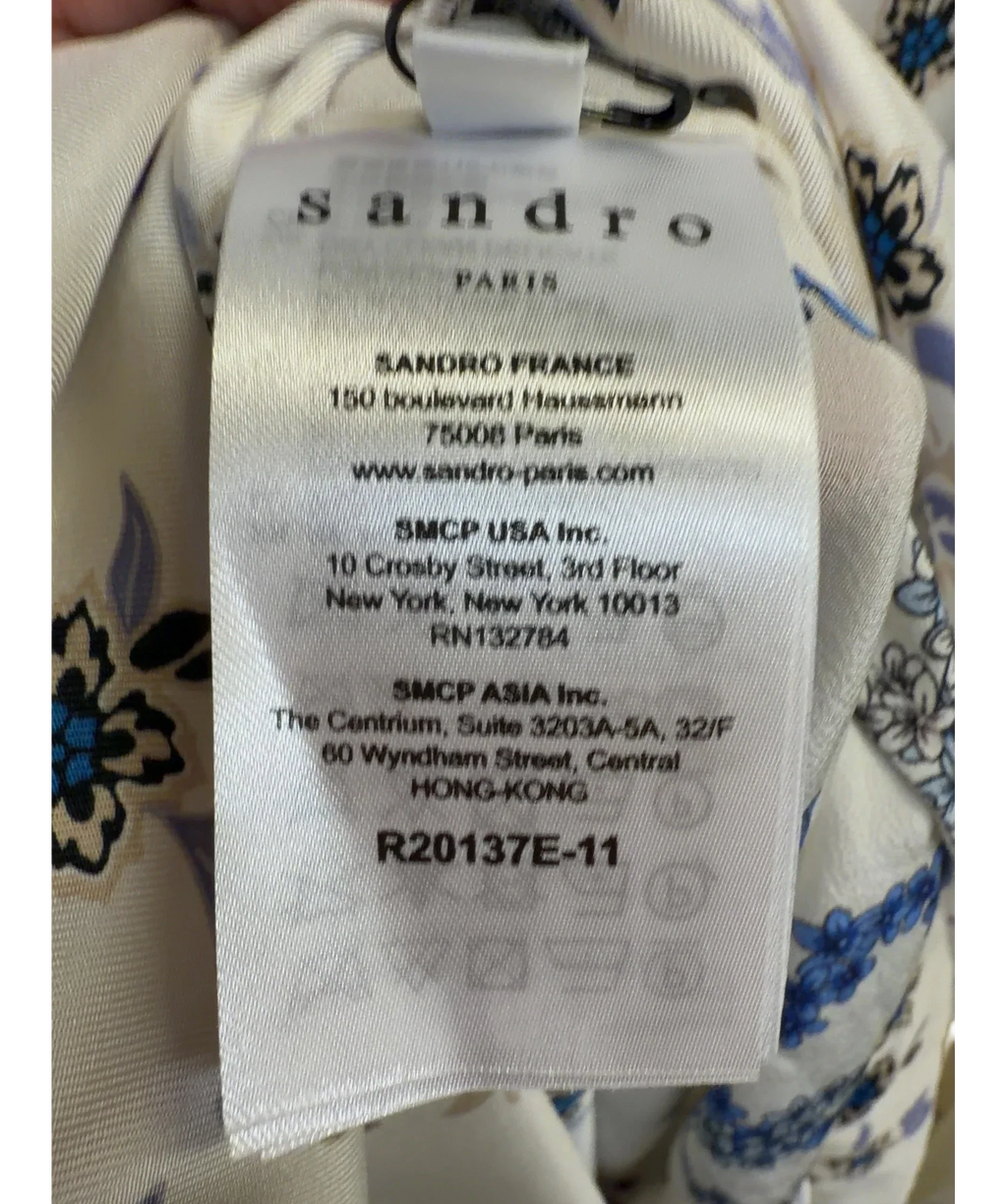 Sandro White Colour, size UK 12 — fabric detail