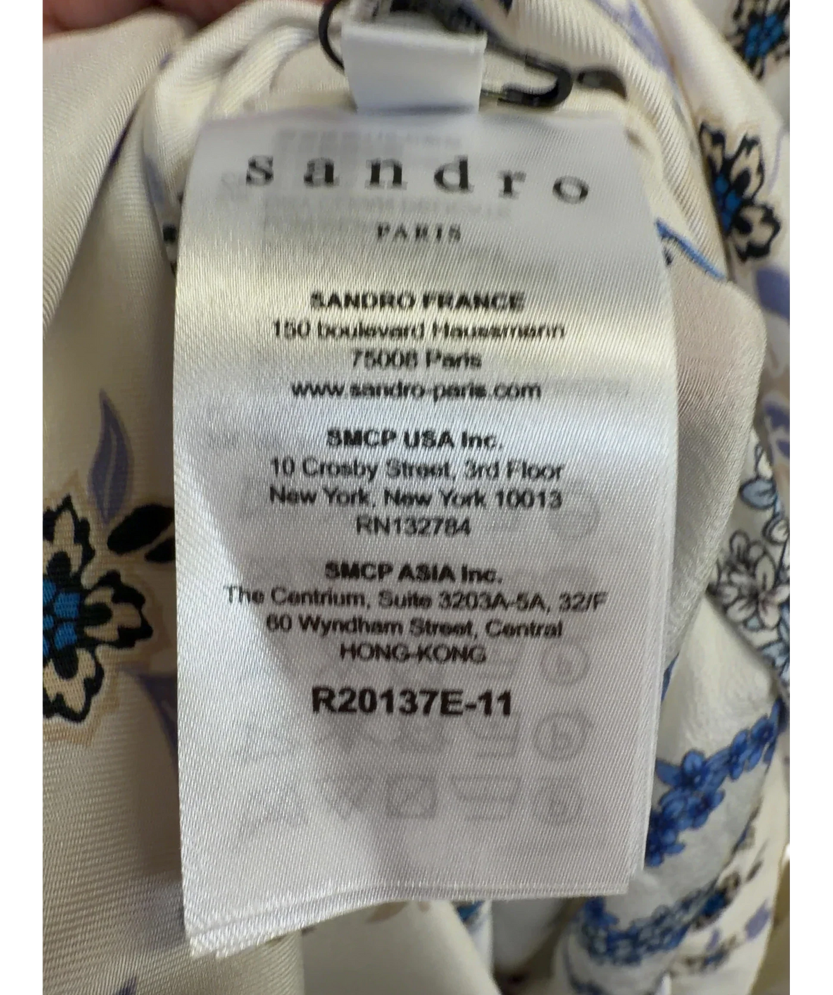 Sandro White Colour, size UK 12 — fabric detail