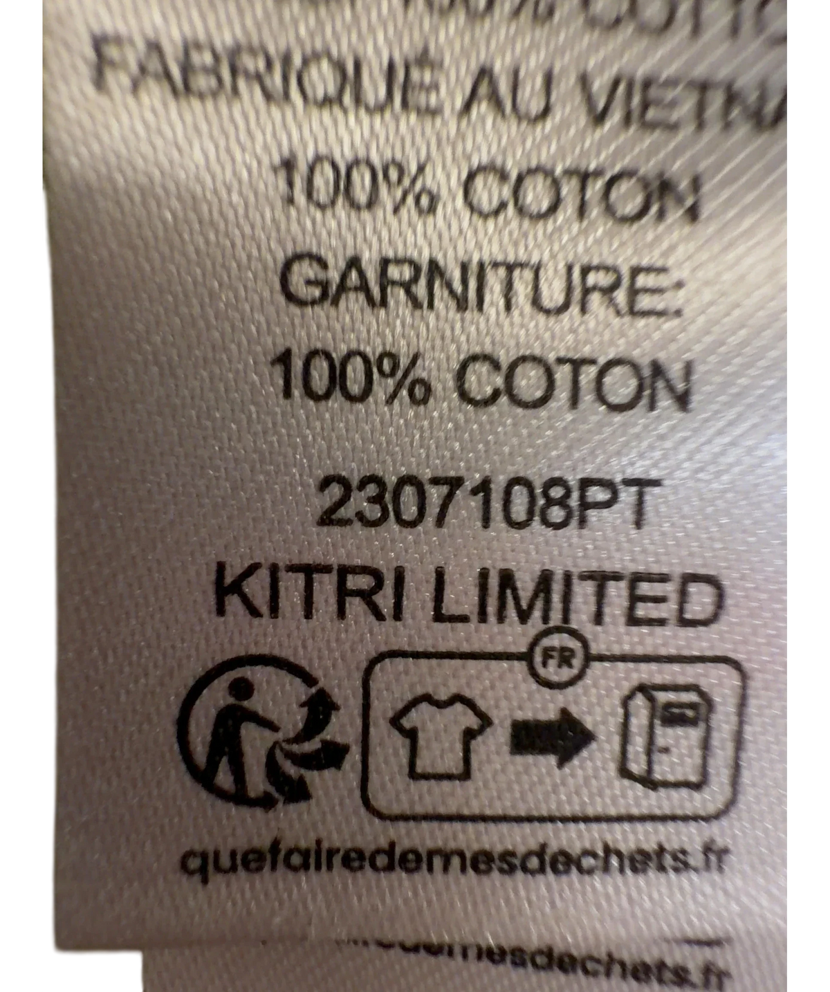 Kitri Green Colour, size UK 8 — fabric detail