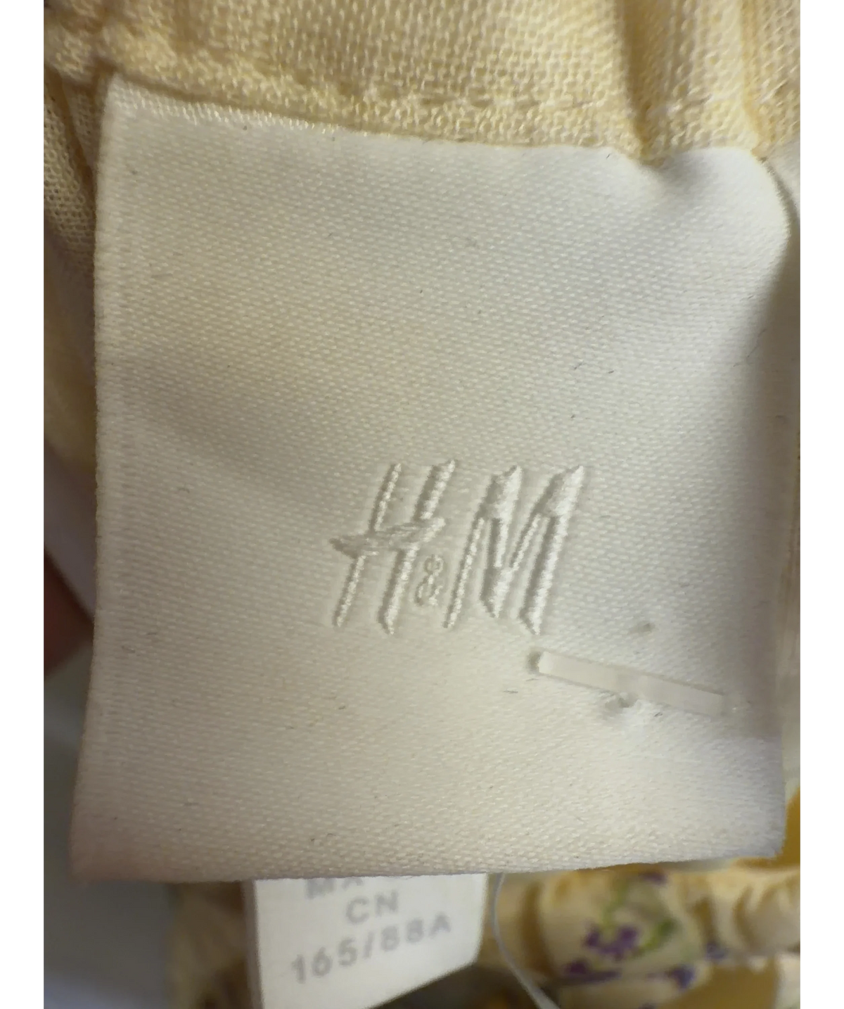 H&M Yellow Colour, size UK S — detail