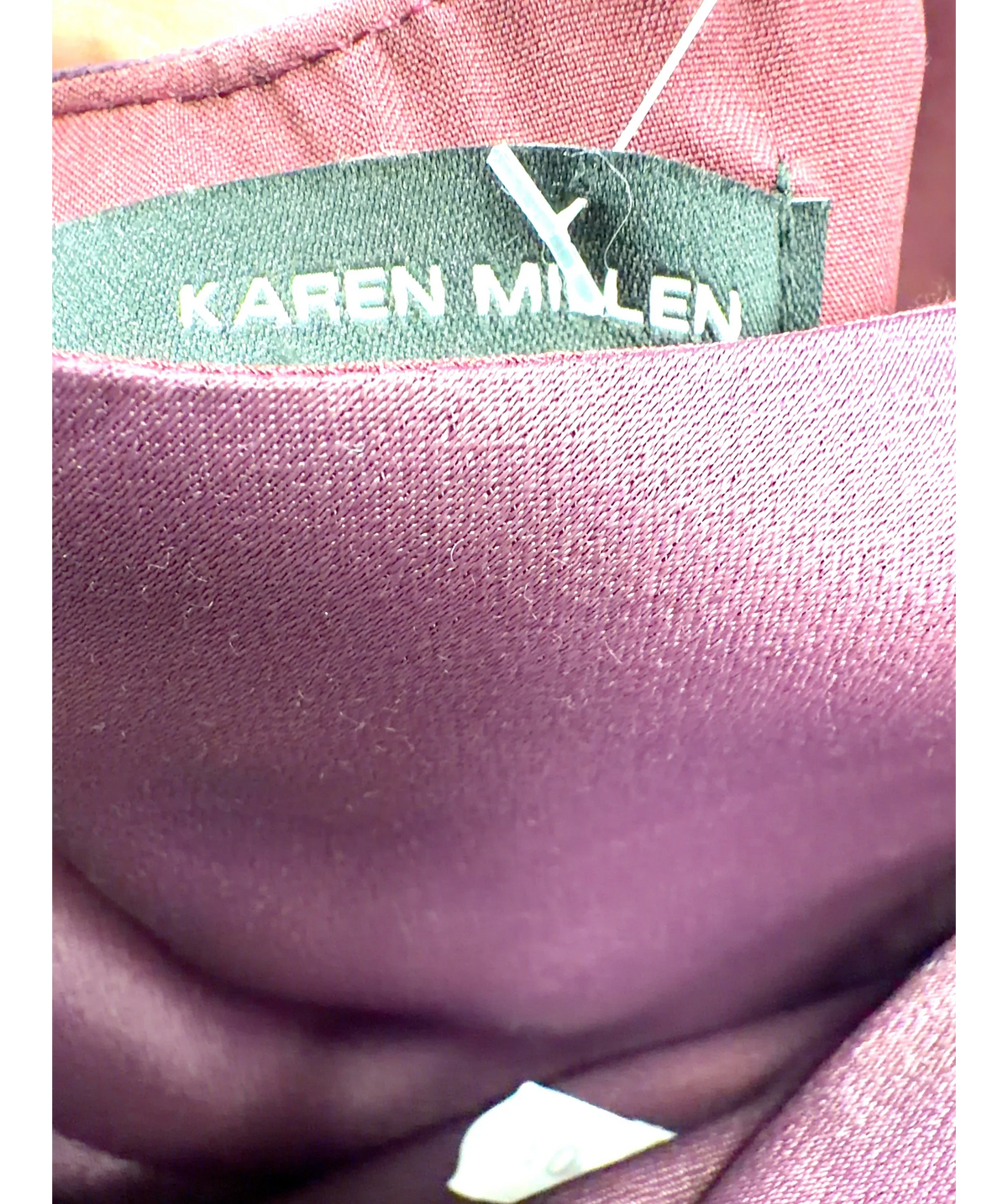KAREN MILLEN burgundy Colour, size UK 6 — detail