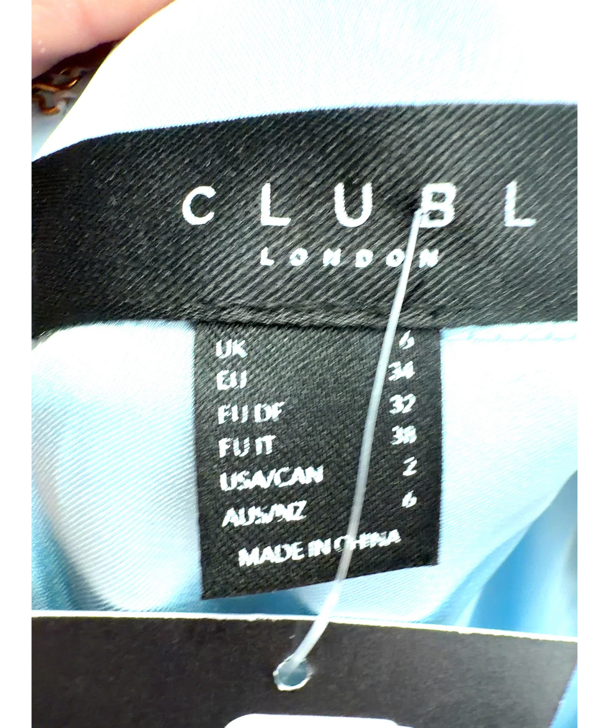 Club L light blue Colour, size UK 6 — detail
