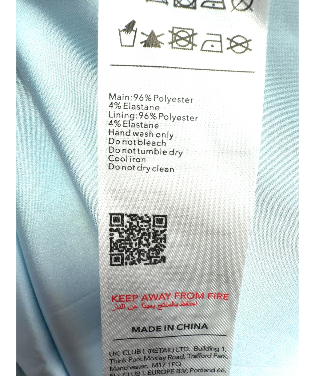 Club L light blue Colour, size UK 6 — label