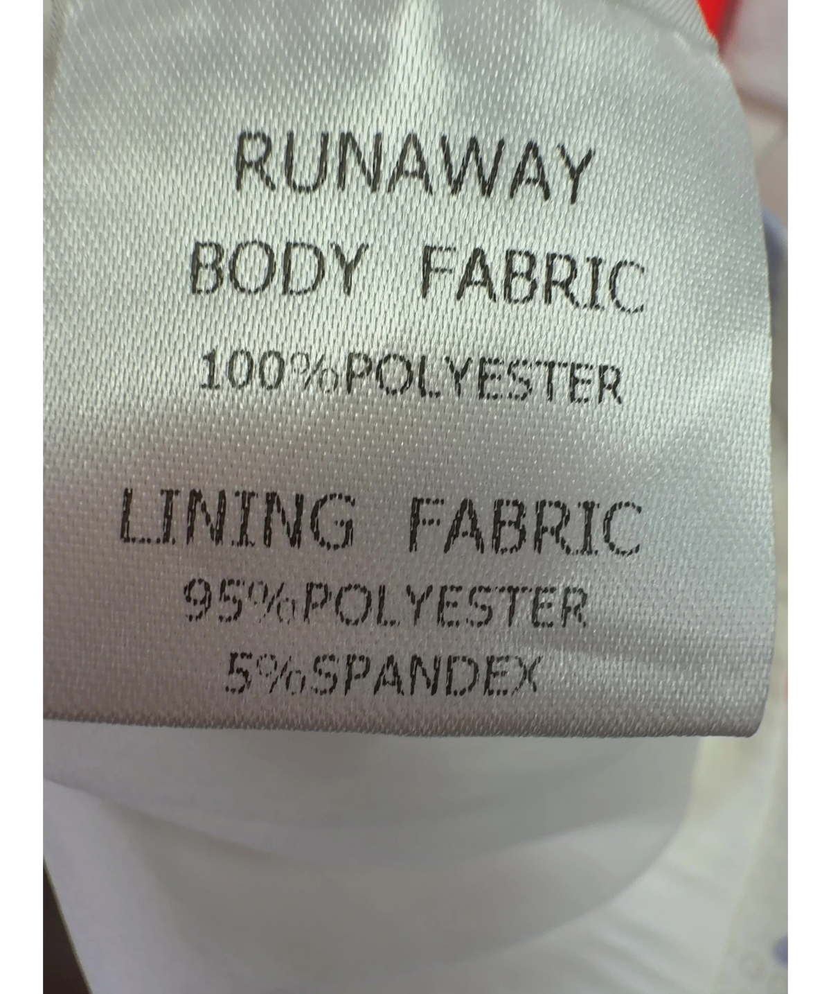 Runaway By Rozalia White The Squiggle Mini Dress, size UK XS — label