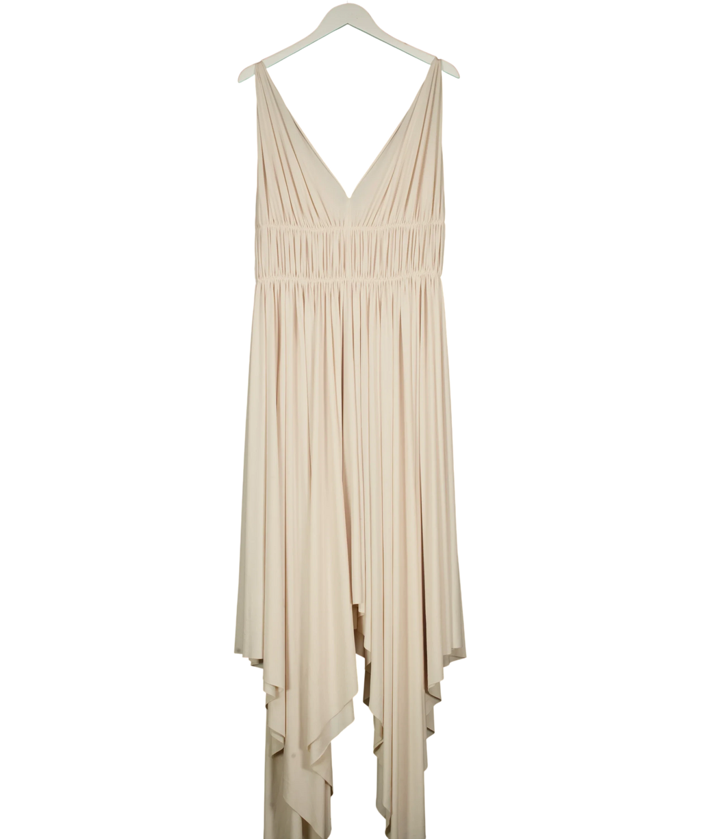 Norma Kamali bone Goddess Dress, size UK XL — back