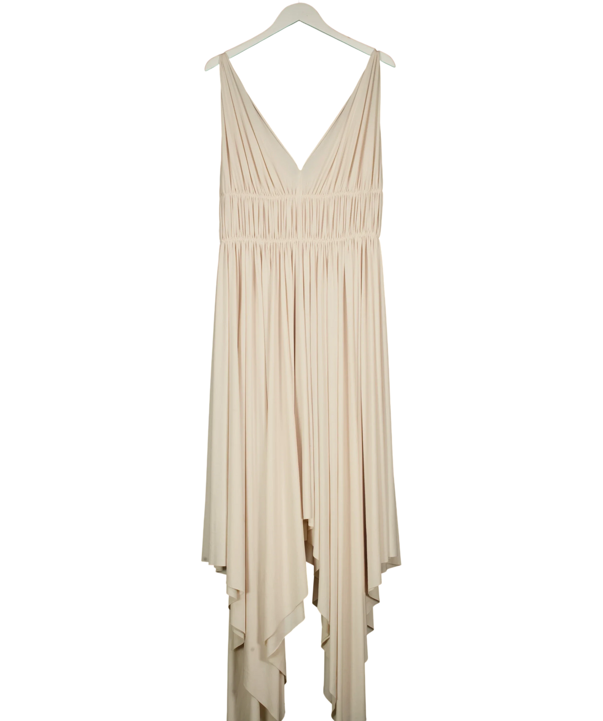Norma Kamali bone Goddess Dress, size UK XL — back