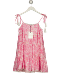 Jacquie the Label Pink Floral Print Mini Dress, size UK S — front