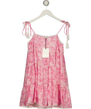 Jacquie the Label Floral Print Mini Dress Pink UK S
