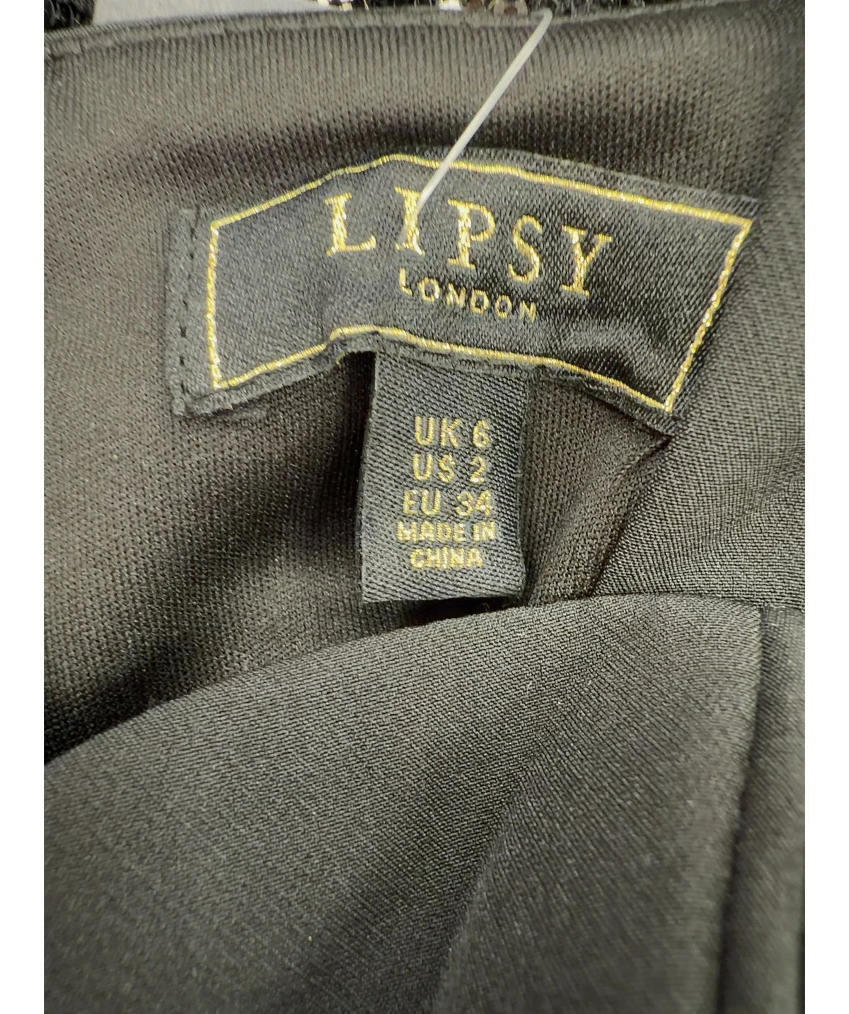 Lipsy Black Colour, size UK 6 — detail