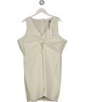 Daisy Street White Plus 90s Shift Dress With Ruched Bust, size UK 22 — front
