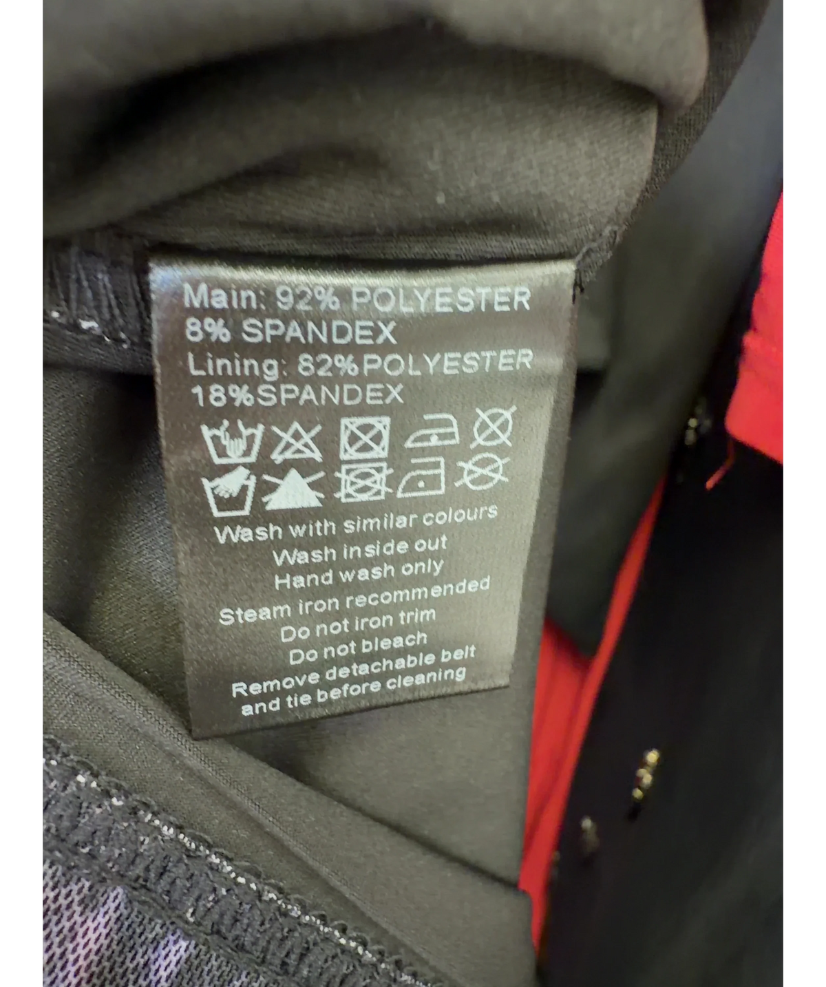 MURCI Black Colour, size UK 8 — label