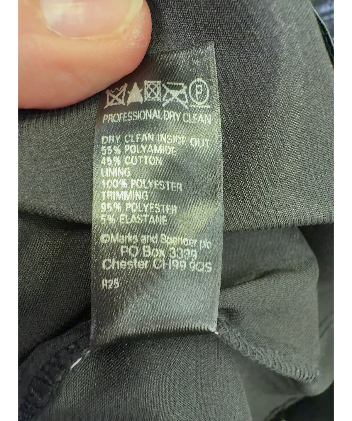 Marks & Spencer Autograph Black Colour, size UK 14 — label