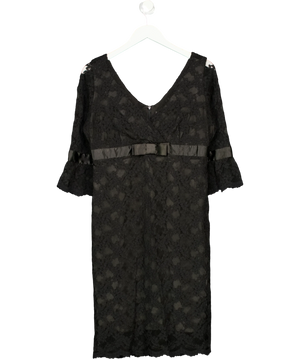 Marks & Spencer Autograph Black Lace  Bow Dress UK 14
