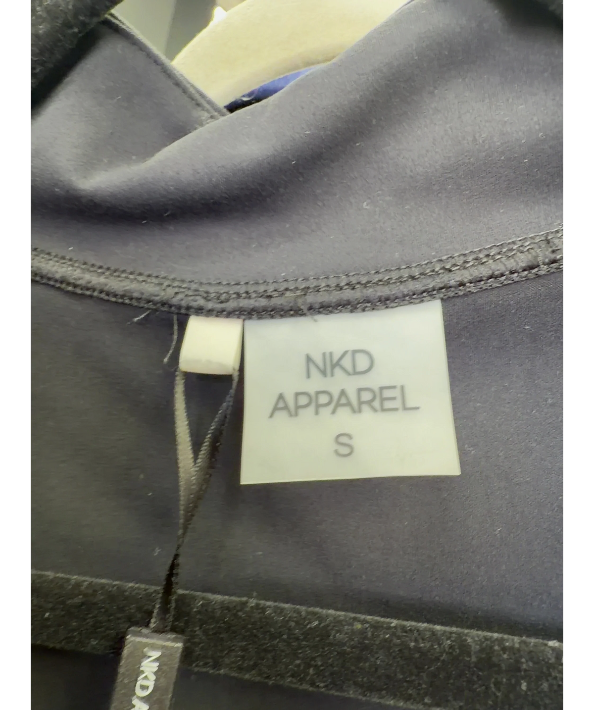 NKD Apparel Black Jersey Jumpsuit, size UK S — detail