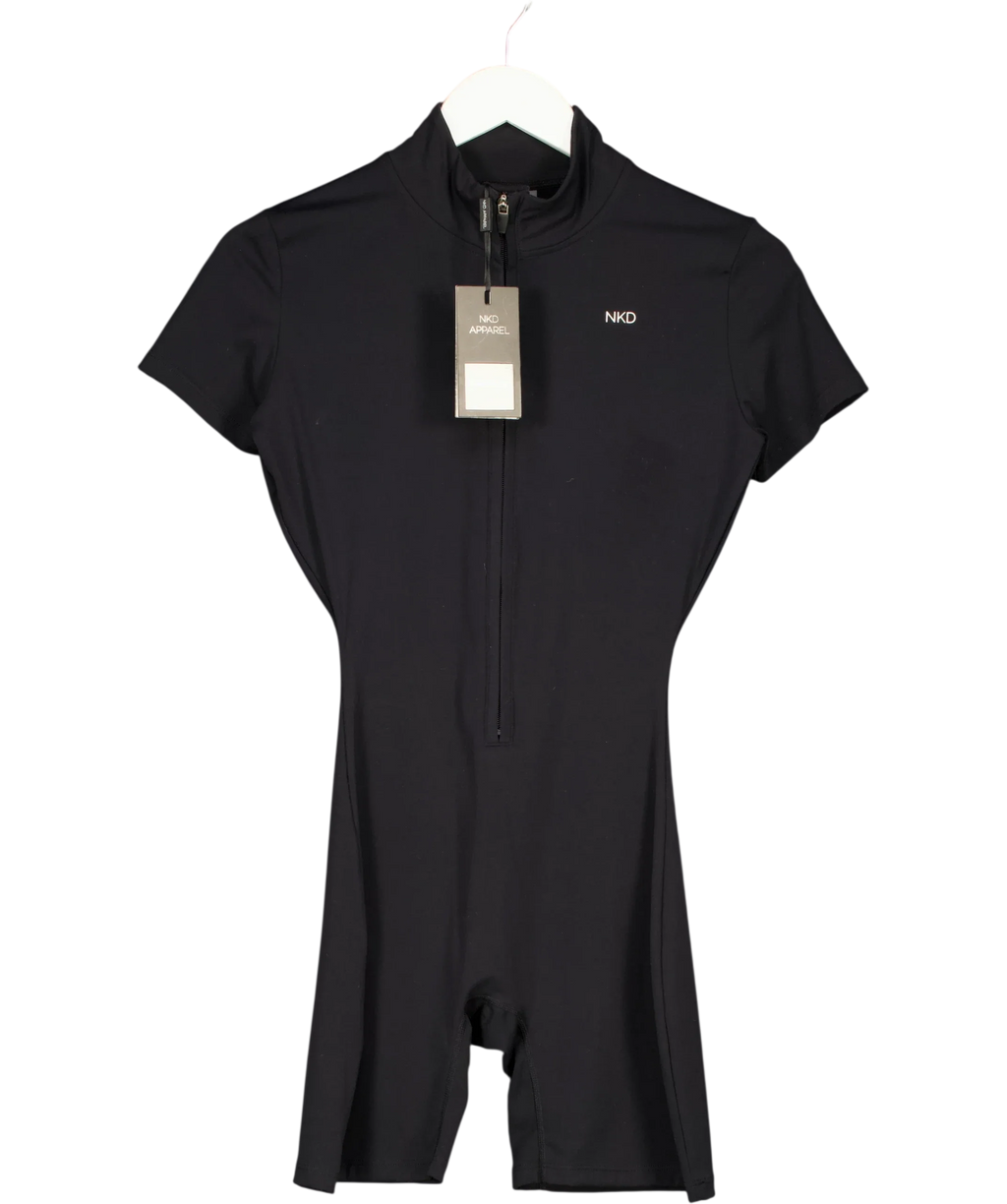 NKD Apparel Black Jersey Jumpsuit, size UK S — front