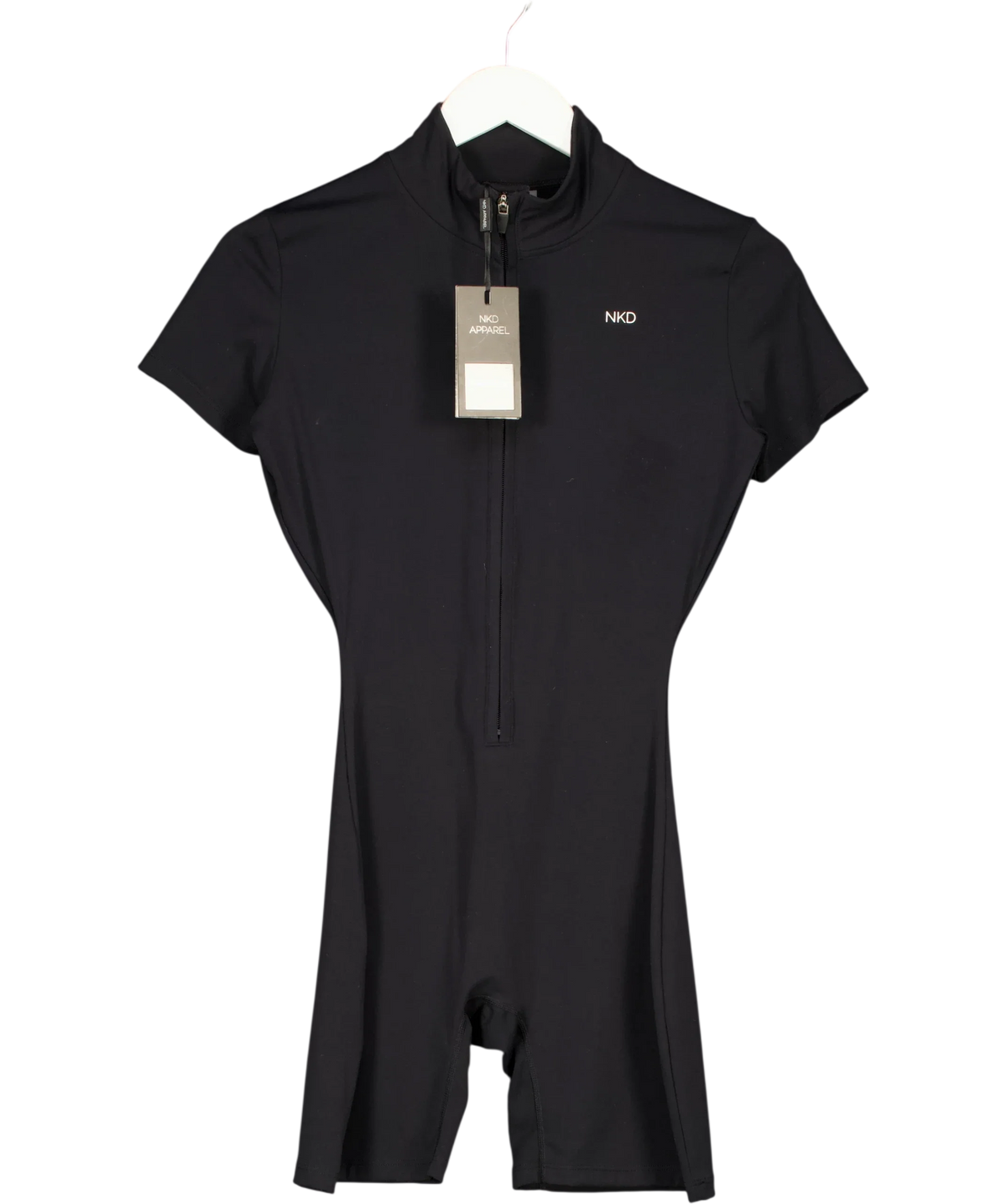 NKD Apparel Black Jersey Jumpsuit, size UK S — front