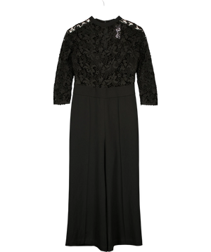 Zara Black Lace Jumpsuit UK M