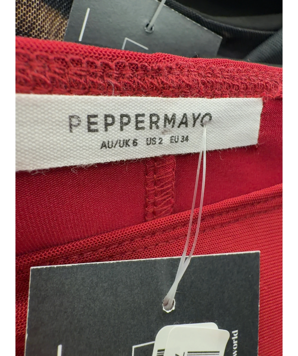 Peppermayo Red Colour, size UK 6 — care label