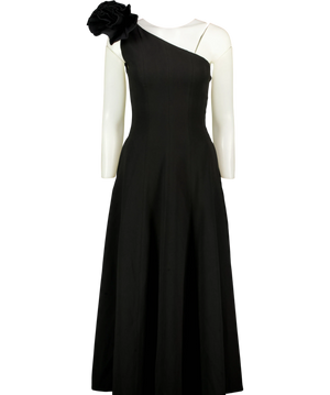 V by Very Black Asymmetric Dress UK 8