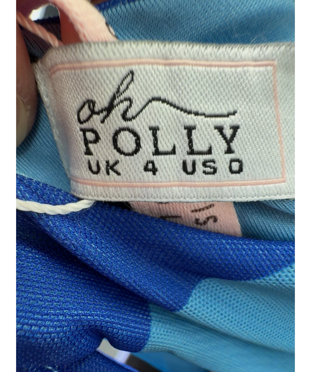 OH POLLY Blue Colour, size UK 4 — care label