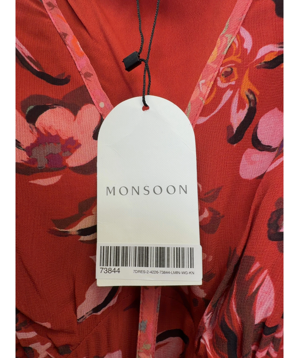 Monsoon Red Colour, size UK 8 — detail