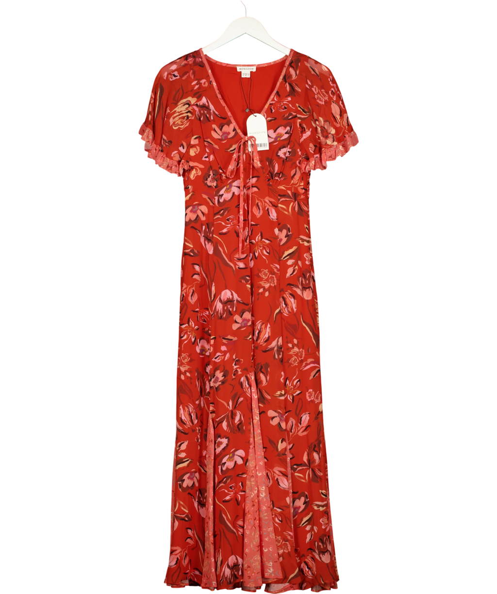Monsoon Red Colour, size UK 8 — front