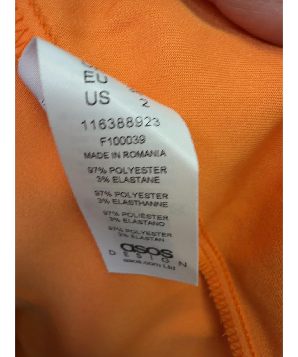 ASOS Orange Colour, size UK 6 — label