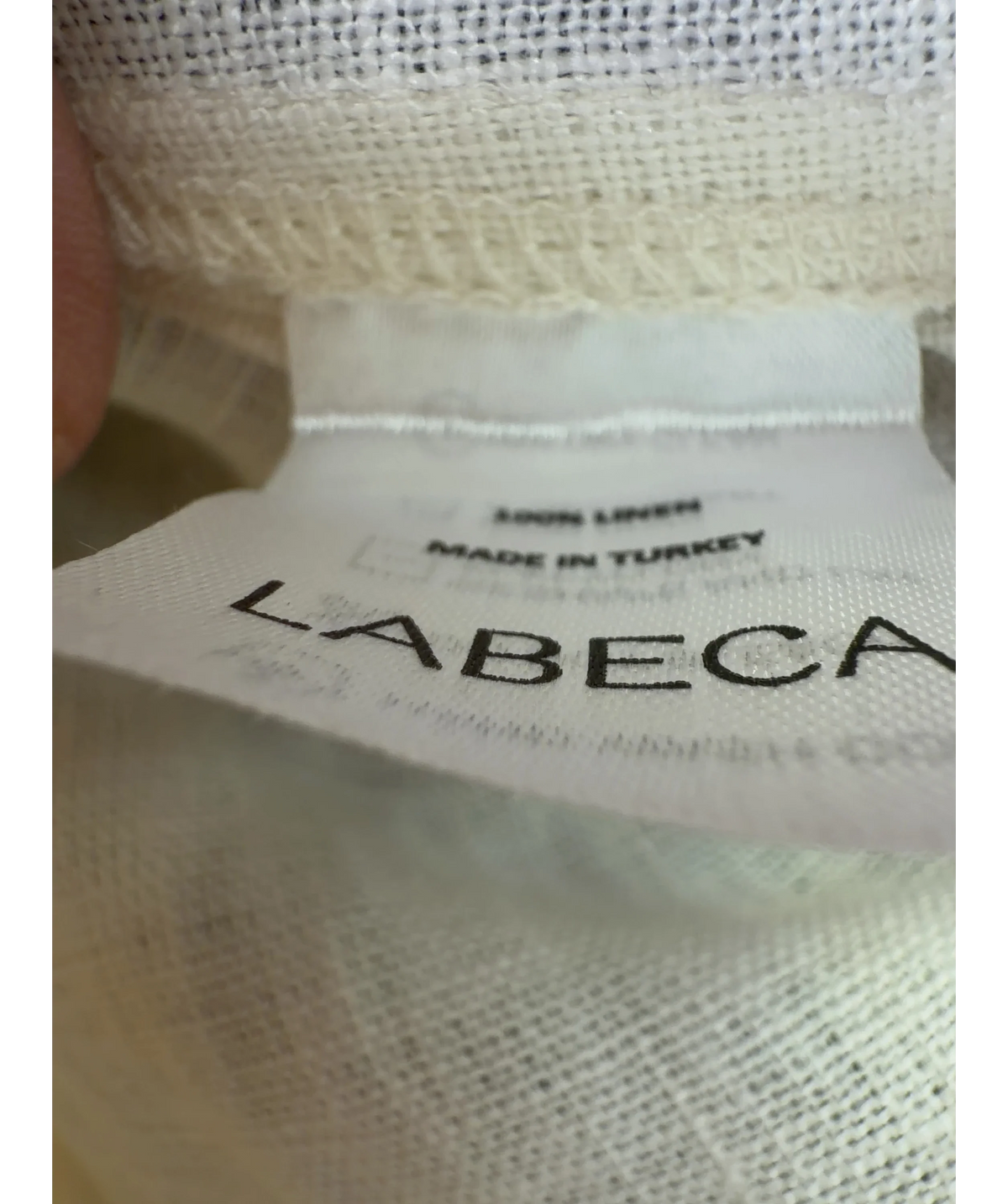 LABECA LONDON Cream Colour, size UK XS — detail