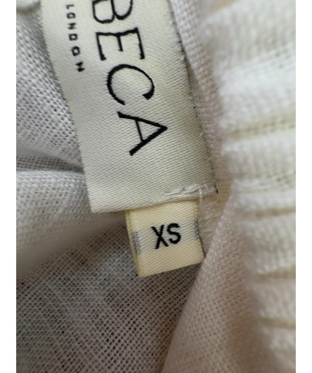 LABECA LONDON Cream Colour, size UK XS — label