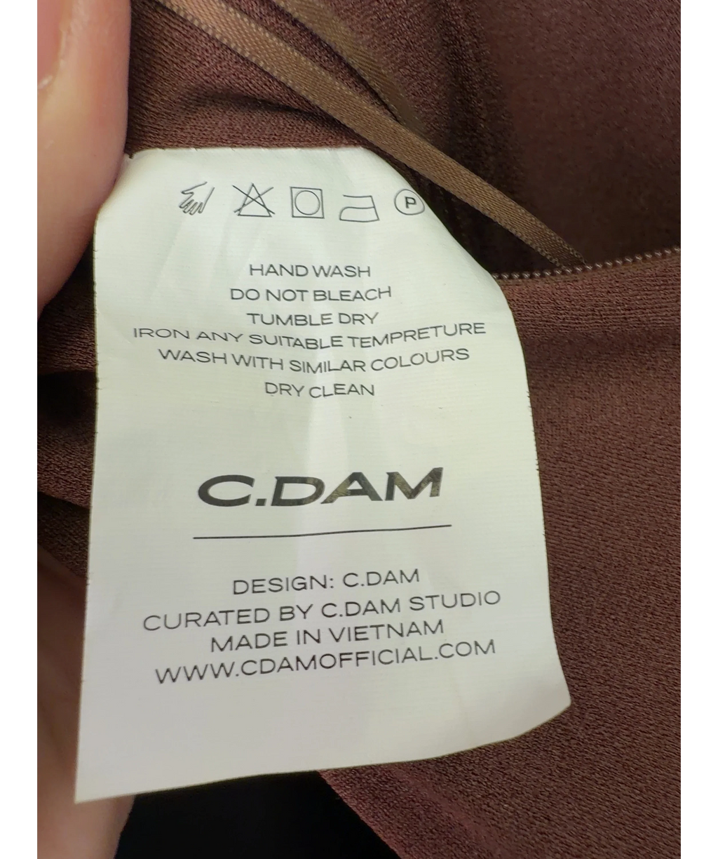 C.DAM Brown Colour, size UK 10 — label