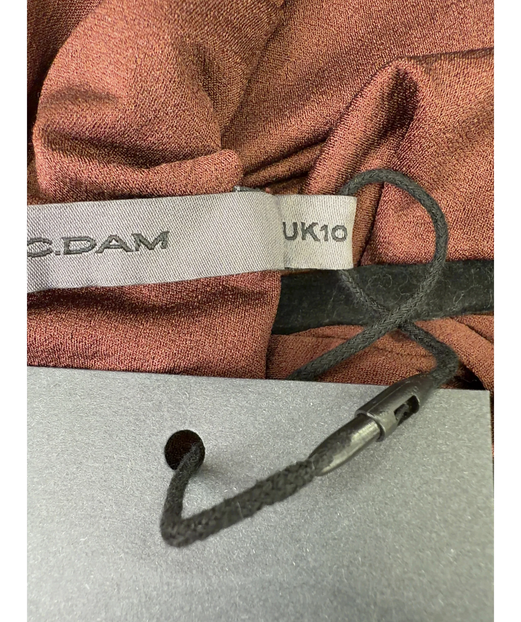 C.DAM Brown Colour, size UK 10 — care label